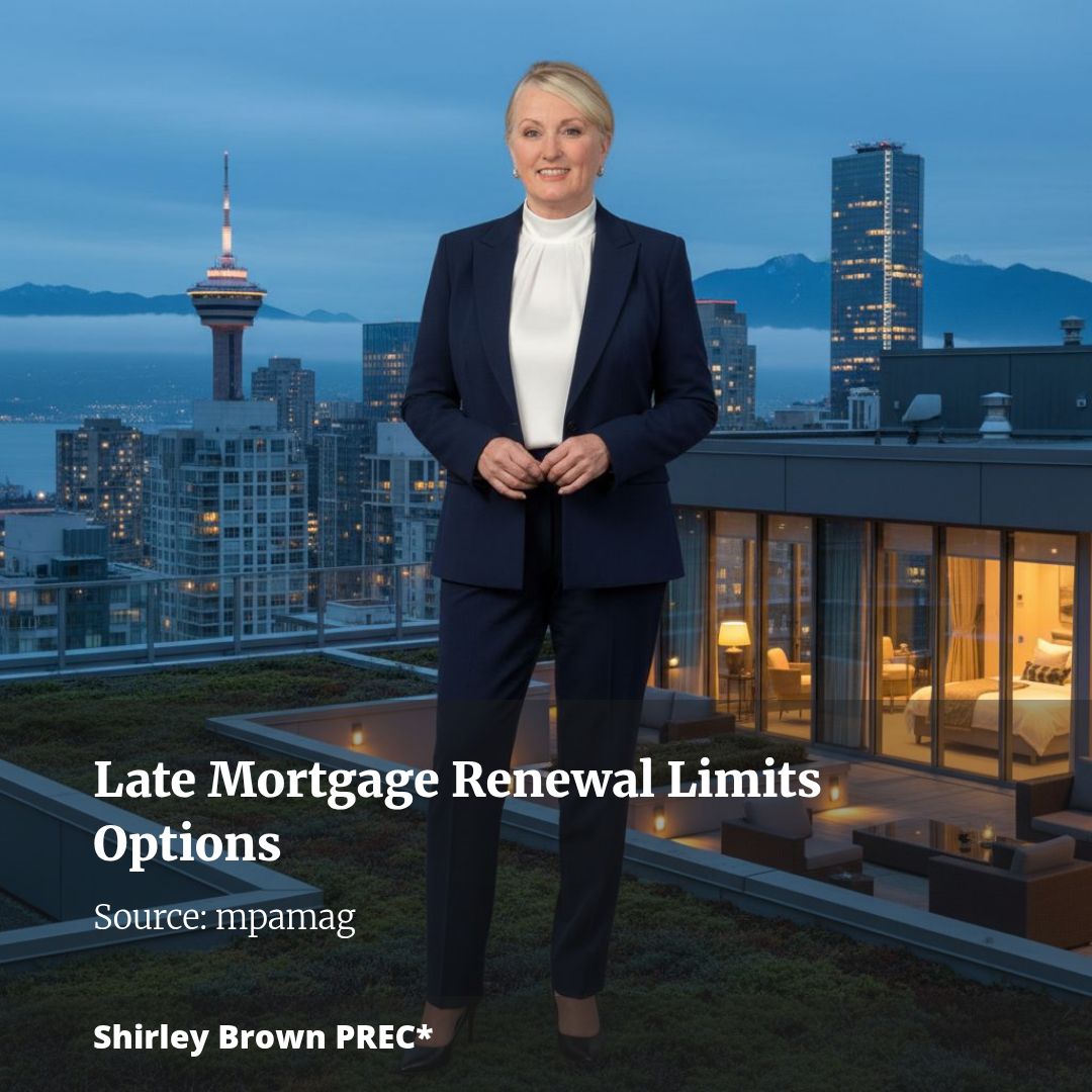 Leaving your mortgage renewal too late narrows your options