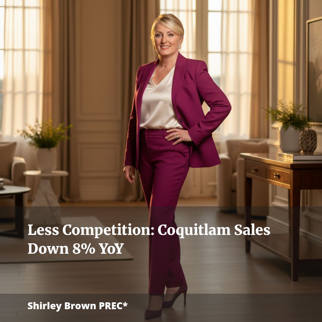 Less Competition: Coquitlam Sales Down 8% YoY